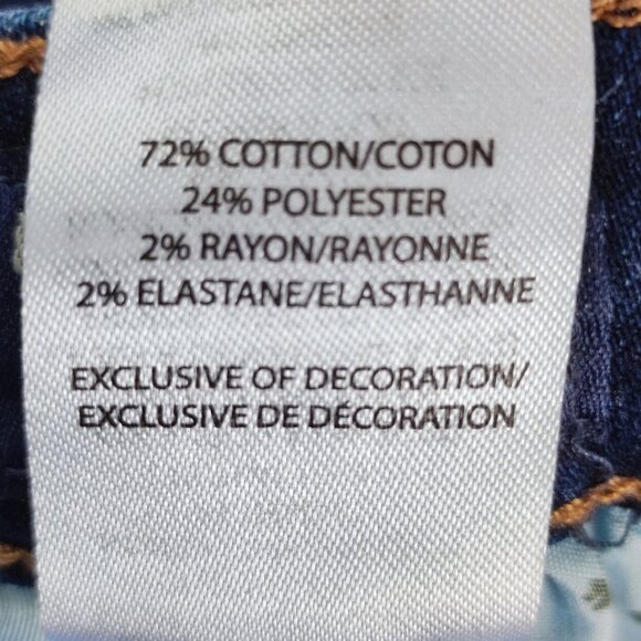 Lucky Brand Charlie jeans high rise boot crop denim blue women's size 6/28 - Picture 8 of 15